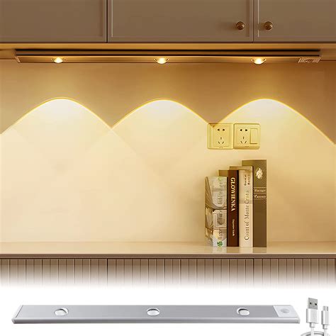 Swovo Wireless Under Cabinet Lights 3 Colors Rechargeable Led Under Cabinet Lighting Ultra