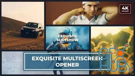 After Effects Multiscreen Slideshow Dynamic Start Opener