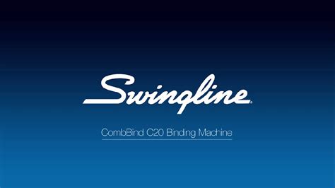 Swingline Gbc Combbind C Manual Binding Machine Youtube