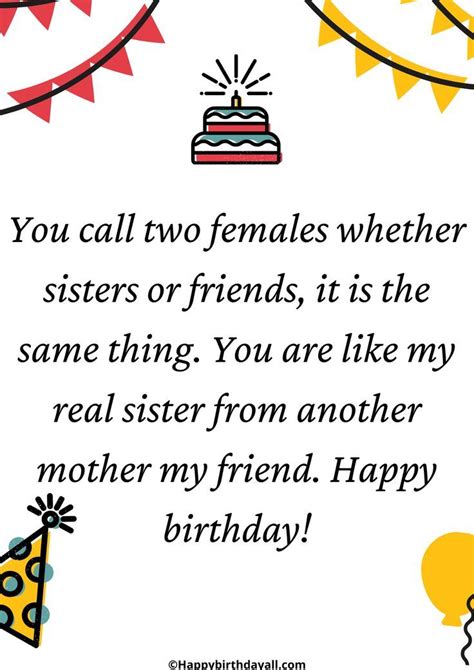 Birthday Wishes For Sister From Another Mother Mae Kylila