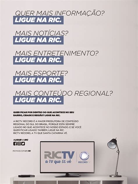 RICTV Record TV Apresenta Sua Nova Campanha Ligue Na RIC