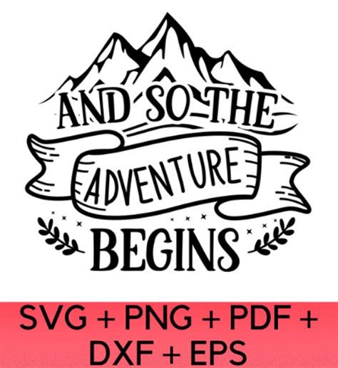 And So The Adventure Begins SVG Adventure SVG And SO The Etsy