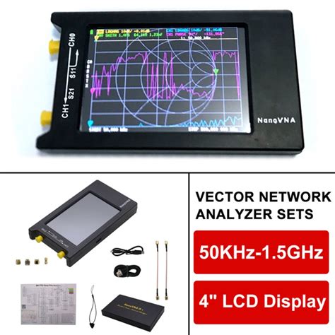 NanoVNA H4 4 Inch Full View LCD Screen 50Khz 1 5Ghz VNA HF VHF UHF UV