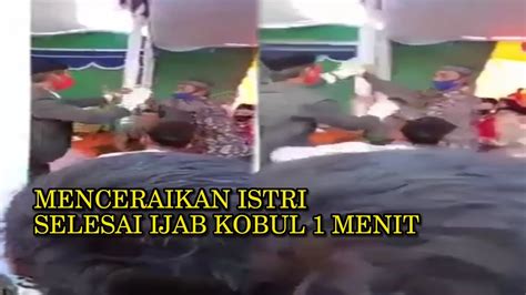 Viral Talak Istri Setelah Akad Nikah Pria Langsung Talak Cerai