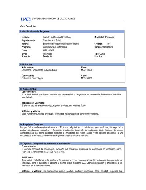 Pdf Carta Descriptiva Modalidad Cr Ditos Car Cter Horas