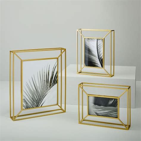 Gallery Picture Frames Polished Brass West Elm Diy Picture Frames