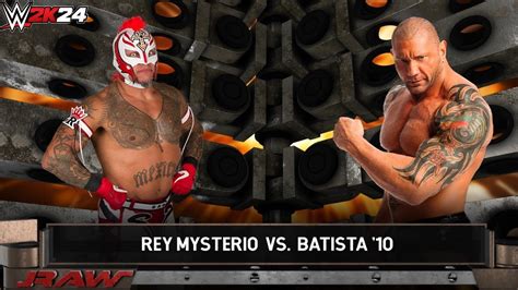 Full Match Rey Mysterio Vs Batista Raw Wwe K Youtube