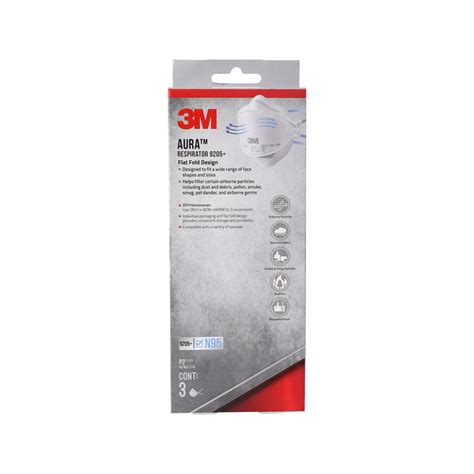 3M Aura Particulate Respirator - 3 Pack - Bunnings Australia
