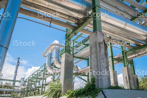 Chemical Pipe Line Transfer Stock Photo Download Image Now Blue