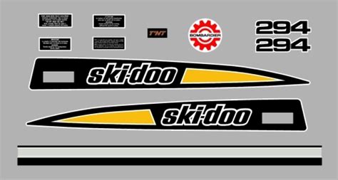 1973 Ski Doo Tnt 294 Silver Bullet Decal Kit Your