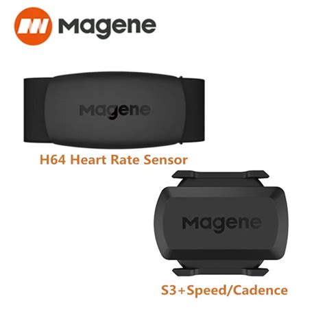 Magene NEW Model H64 Bluetooth4 0 ANT Heart Rate S3 Cadence Sensor