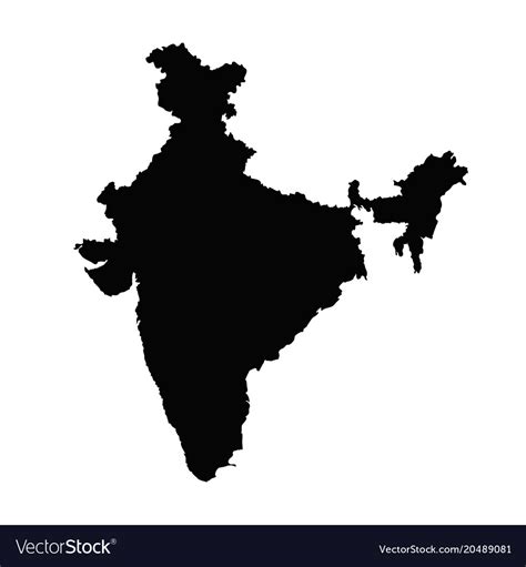 Black White Map Of India United States Map