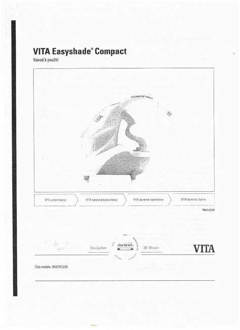 Pdf · Vita Easyshade€ Compact První Kroky 1 První Kroky Dëkujemet že