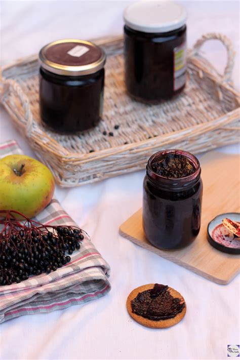 Mermelada De Manzana Y Bayas De Saúco Sin Azúcar Con Truvia O Stevia Ni Blanco Ni En Botella