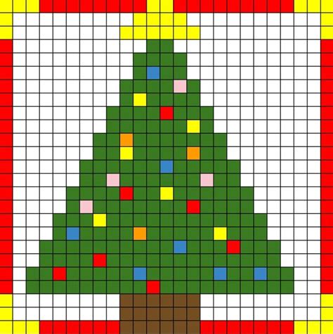 Albero Natale Pixel Art Crearegiocando Pixel Art Disegni A Mano