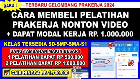 Cair Hingga Juta Cara Membeli Pelatihan Prakerja Gelombang