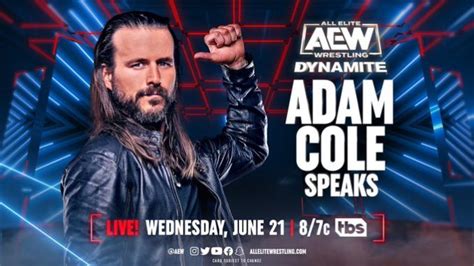 Adam Cole Segment Added To Aew Dynamite In Chicago