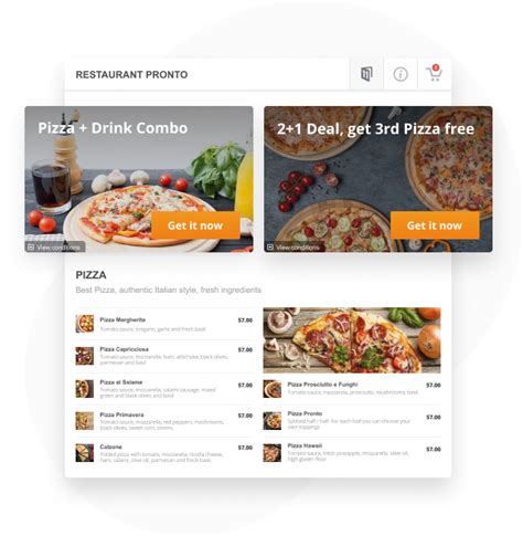 Online Pizza Ordering System Free Ordering System