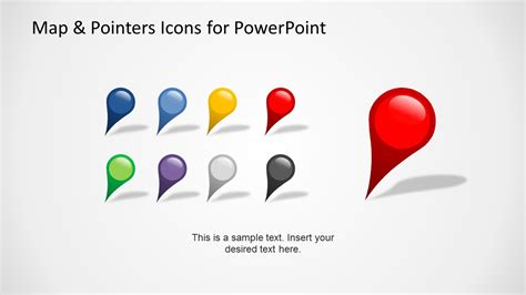 Editable Map Pointers Icons For PowerPoint SlideModel