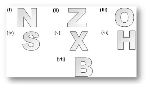 The Order Of Rotational Symmetry English Alphabet O Is Photos