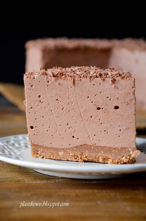 płaszkowo czekoladowy sernik na zimno Desserts Food Cake