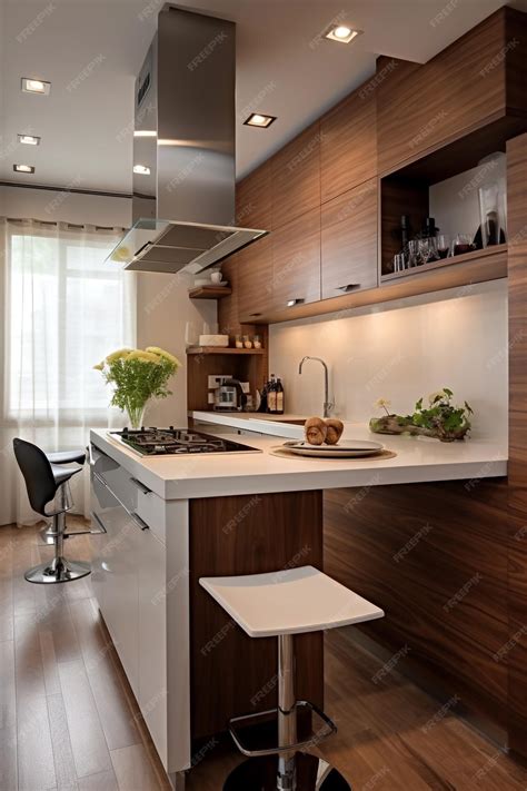 Premium AI Image | Kitchen with small space and modern design