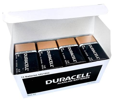 Duracell 9v Coppertop Alkaline Battery 12 Pack 2545228 Elive Nz