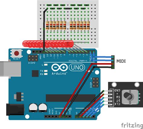 Arduinomidire7segmentcontroller Part2bb Simple Diy Electronic Music