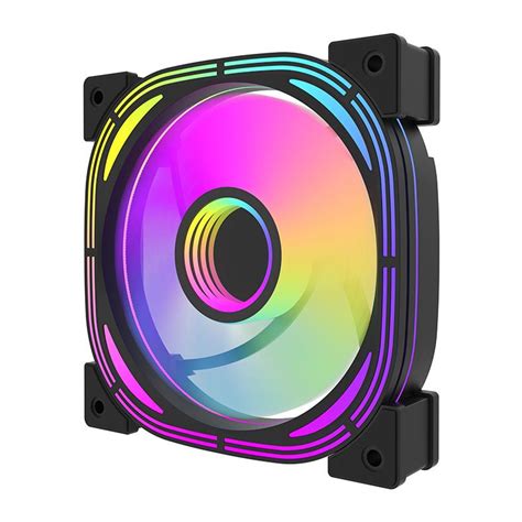 Kit Ventoinhas Aigo DarkFlash Infinity 24se A RGB 5x120mm Preto