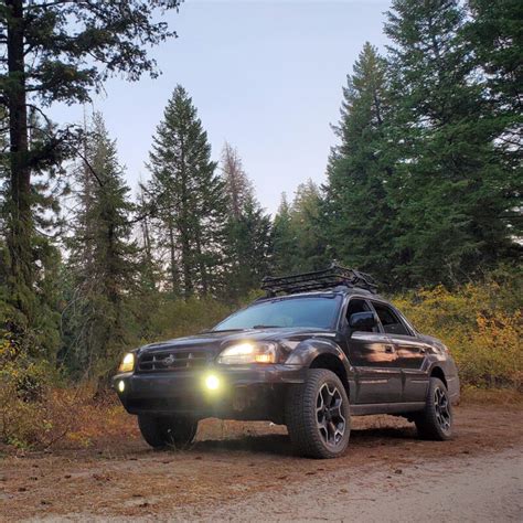 lifted  subaru baja turbo rare sight    road scene