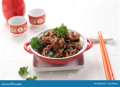 Sapi Lada Hitam Indonesian And Chinese Cuisine Stir Fried Beef With