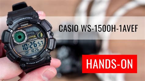 HANDS ON Casio Sport WS 1500H 1AVEF YouTube