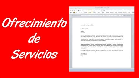 C Mo Redactar Un Escrito Para Ofrecer Un Servicio