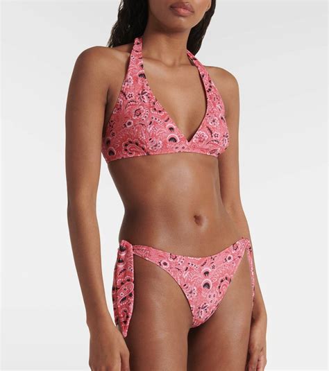 Etro Paisley Halterneck Bikini Etro