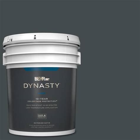 Reviews For BEHR DYNASTY 5 Gal 730F 7 Black Sable Satin Enamel