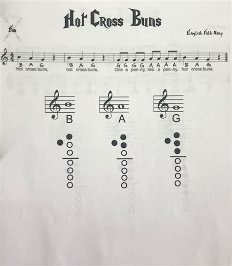 Crestview Recorder Karate Hot Cross Buns