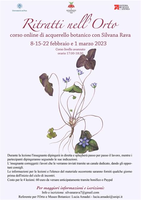 Ritratti Nell Orto Corso Online Di Acquerello Botanico Con Silvana Rava