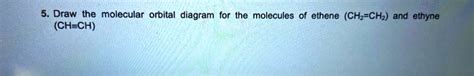 Solved Draw The Molecular Orbital Diagram Ch Ch For The Molecules Of