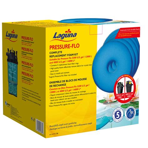 Laguna Pressure Flo Replacement Foam For 3200 4000 5pk Southwest Pet