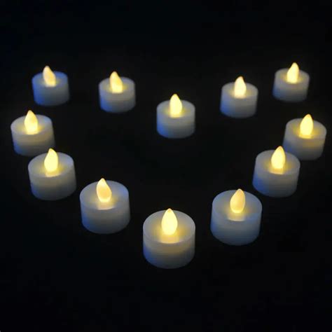 Super Bright Warm White Flicker Led Tea Light Votive Led Candles Wedding Party Bar Decoration