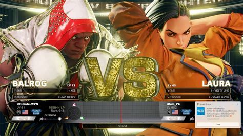 Sfv Champion Edition Ultimate Wpn Balrog Vs Idom Laura Online