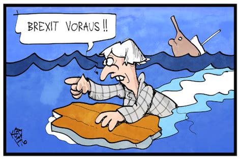 Brexit Voraus Von Kostas Koufogiorgos Politik Cartoon TOONPOOL