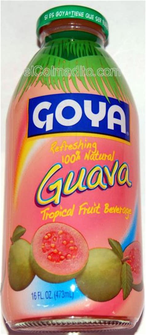 Goya Tropical Fruit Beverage 100 Natural Guava 16onz Puerto Rico