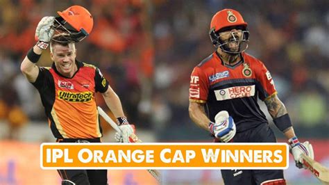 IPL orange cap winners of each season