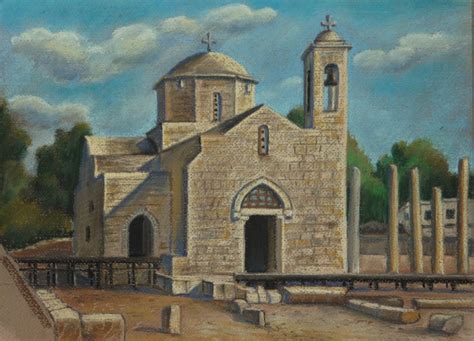 Irina Soboleva The temple of Peter and Paul in Paphos on the island of Crete, 2015, 36×26 cm ...