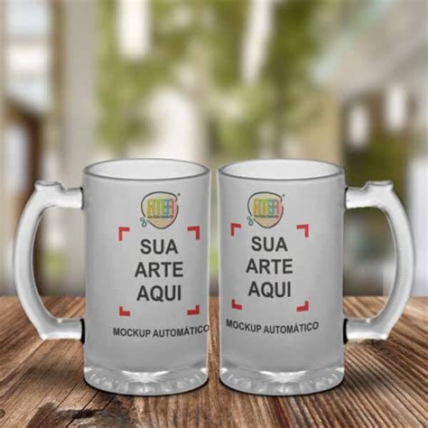 Mockup Caneca De Chope Ana Melim Studio Art