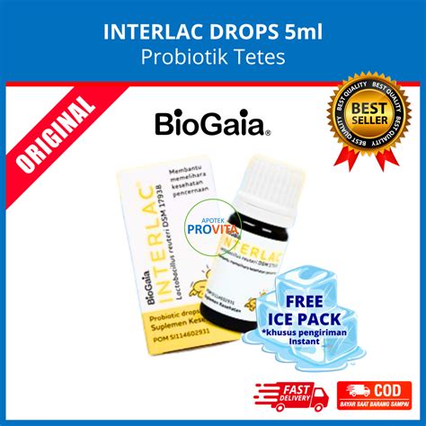 Jual Interlac Drops Ml Biogaia Probiotics Probiotik Tetes Anak Bayi