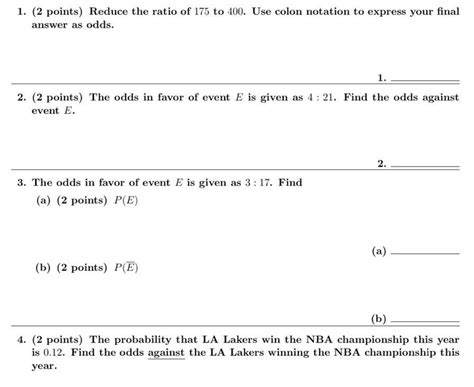 Solved Points Reduce The Ratio Of To Use Chegg