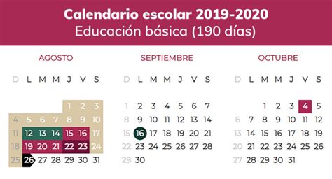 Calendario Escolar Sep 2019 2020 Estos Son Los Días De Vacaciones