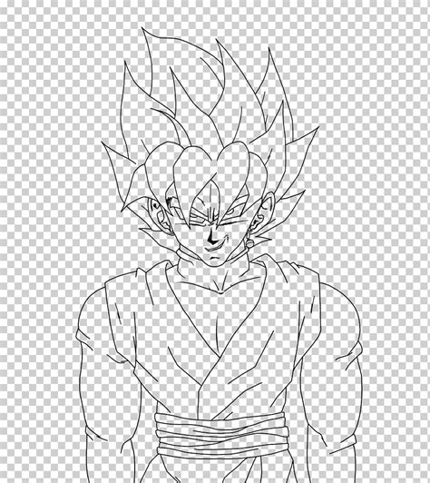 Línea arte goku chi chi negro dibujo goku ángulo blanco cara png